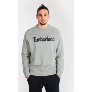 Timberland Tb0a2fed Felpa Uomo In Cotone Con Scritta Leggere Grigio Taglia Xxl Image