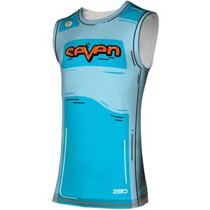 Canotta Moto Cross SEVEN MX ZERO 25.1 HIJACK Ciano taglia L Image