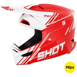 Casco Moto Cross Enduro Shot RACE SPRINT Rosso Lucido taglia 2XL Image