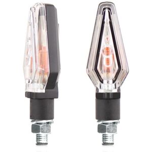 Coppia Di Frecce Moto Chaft Sound Nero Catadriotto Trasparen taglia un Image