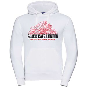 Felpa Black Cafè London 2.0 Con Cappuccio Stampata Bianco Ro taglia XL Image