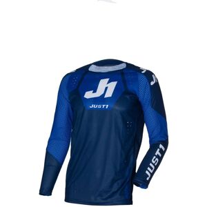Maglia Moto Cross Enduro Just1 J-FLEX 2.0 District Blu Bianc taglia L Image