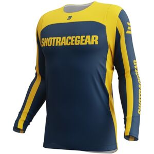Maglia Moto Cross Enduro Shot CONTACT MYTHIC Blu Giallo taglia M Image