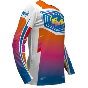 Maglia Moto Cross Fm Racing DOMINATOR Arancio Fucxia Blu taglia XL Image