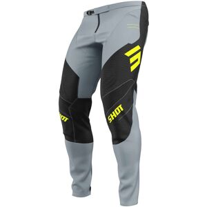 Pantaloni Moto Cross Enduro Shot CONTACT SHIELD Grigio Giall taglia 34 Image