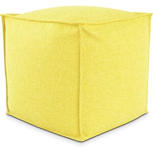 EvergreenWeb POUF QUADRATO PIUMA 50x50 cm Giallo Image