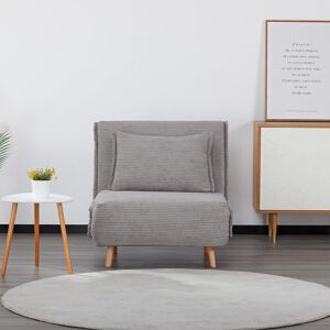 EvergreenWeb Divanetto Clic Clac   Velvet Grigio Singolo Image