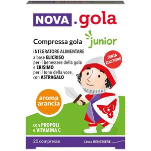 Nova argentia srl ind. farm NOVA GOLA JUNIOR ARANCIA 20CPR Image