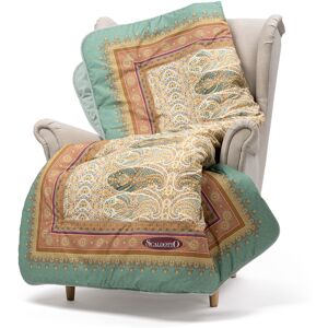 Plaid Scaldotto in Cotone Kashmir CM. 130X170 Caleffi Non specificato Smeraldo Caleffi Image