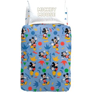 Completo Copripiumino in Cotone Mickey Colors Singolo Warner Bros Ragazzo Caleffi Image