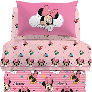 Completo Lenzuola in Cotone Minnie Rainbow Piazza e Mezza Warner Bros Ragazza Caleffi Image