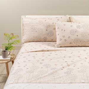 Completo Lenzuola in Cotone Country Chic 2 King Caleffi Geometrico Tortora Caleffi Image