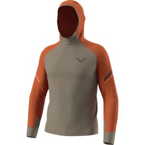 Dynafit Alpine L/S Hooded M - maglia a maniche lunghe - uomo Brown/Orange L Image