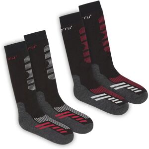 Meru Ski 2-Pack - calze da sci Black/Grey/Red 39/41 Image