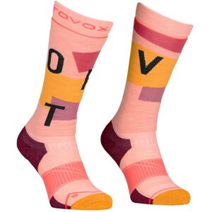 Ortovox Freeride Long - calze da sci - donna Pink/Orange 39/41 Image