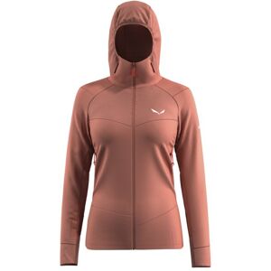 Salewa Agner Pl W Hoodie - felpa in pile - donna Dark Red/Red I42 D36 Image