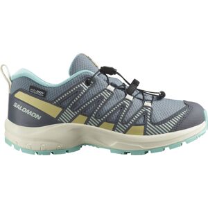 Salomon XA Pro V8 WP J - scarpe trail running - bambina Grey/Light Blue 30 EU Image