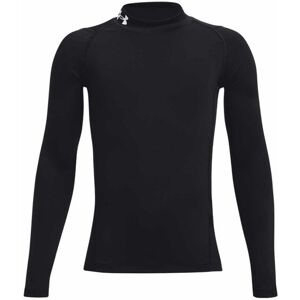 Under Armour HeatGear® Mock Jr - maglia maniche lunghe - ragazzo Black YXS Image