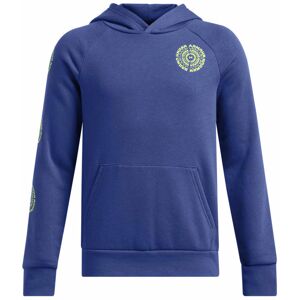 Under Armour Rival Fleece Spiral Logo Jr - felpa con cappuccio - ragazzo Blue YL Image
