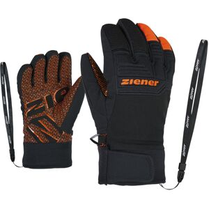Ziener Lanus AS® PR - guanti da sci - bambino Black/Orange 4 Image