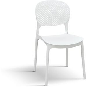 Pazzo Design Sedia Anita Bianco set da 4 sedie in Polipropilene Image