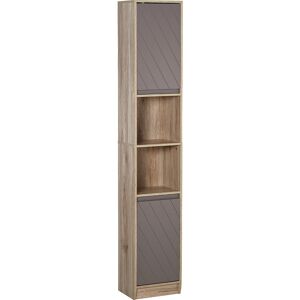 Homcom mobiletto bagno salvaspazio colonna bagno Portaoggetti Indipendente Alto in Legno 67 ''/170cm Aosom Image