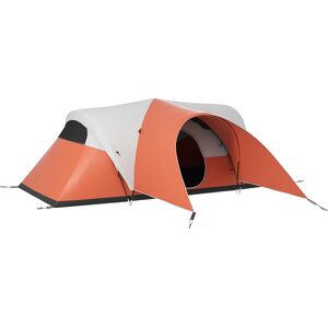 Outsunny Tenda da Campeggio 5-6 Posti con Portico, Impermeabile 3000mm con Borsa di Trasporto, Arancione Aosom Image
