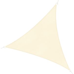 Outsunny Tenda a Vela Triangolare Parasole in HDPE per Spazi Esterni, 3x3x3 m, Crema Bianco Avorio Aosom Image