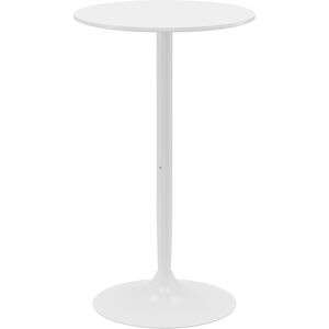 Homcom Tavolo da bar rotondo tavolo bistrò tavolo da cucina stile contemporaneo piano dipinto e struttura in acciaio Image