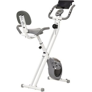 Homcom Bicicletta da fitness pieghevole con schermo LCD - Nero Image