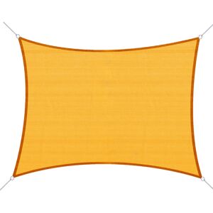 Outsunny Tenda da Sole Tenda Solare rettangolare 6L x 4l m HDPE Giallo Image