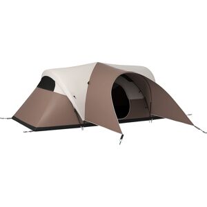 Outsunny Tenda da campeggio familiare 5-6 persone impermeabile leggera ventilata con sacco trasportabile, dim. 550L x 300l x 198H cm Image