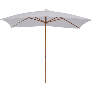 Outsunny Ombrellone m da Giardino 2x3 in Legno Laccato con Copertura Rimovibile, Bianco Aosom Image