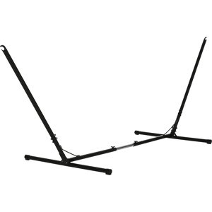 Outsunny Supporto Struttura Portante per Amaca Regolabile Capacità Max. 120Kg 308-380x108x120cm Nero Aosom Image