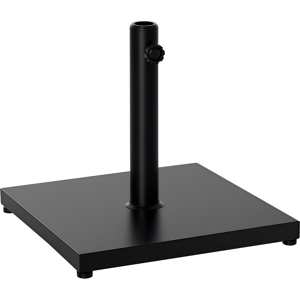 Outsunny Base per Ombrellone Quadrata Peso 18kg per Pali da Φ3/3.5/3.8, 45x45x39cm, Nero Aosom Image