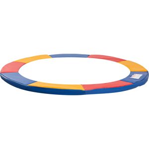 Homcom Outsunny Copertura Bordo di Protezione per Trampolino Elastico in PVC Rosso Blu Giallo ( Ø305cm ) Aosom Image
