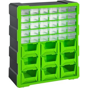 Durhand Cassettiera Portautensili con 30 Cassetti e 9 Scatole Grandi in Plastica Cassettiera Box Verde 38 × 16 × 47.5cm Aosom Image