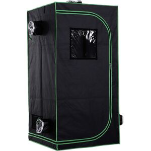 Outsunny Tenda da Coltivazione Serre Agricole Prezzi Serre Agricole Prezzi Idroponica in Mylar e Oxford 600D per Riflettere la Luce 80x80x160cm Aosom Image