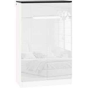 Homcom Armadio Scarpiera Slim da 12 Paia per Ingressi e Corridoi con 3Ripiani Regolabili e Cassetto, in Truciolato Bianco, 60x32x100 cm Aosom Italy Image