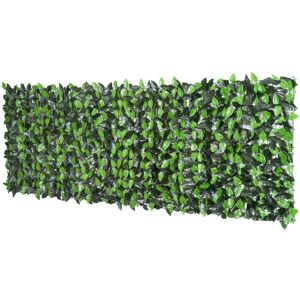 Outsunny Rotolo Siepe Artificiale Finta Sempreverde Artificiale Sintetica ,Siepe Finta Siepe Artificiale 1×3m Recinzione Aosom Image