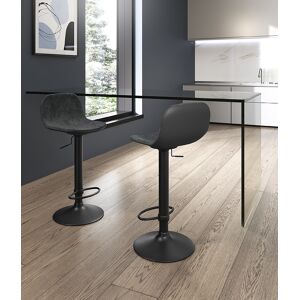 E-Stylo Sgabello moderno con alzata a gas, ideale per arredare angoli bar, cucine con penisola o isola con stile e funzionalità, 39cm X 45cm H. 86/102cm   Aosom Italy Image