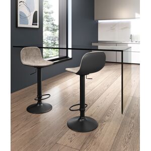 E-Stylo Sgabello moderno con alzata a gas, ideale per arredare angoli bar, cucine con penisola o isola con stile e funzionalità, 39cm X 45cm H. 86/102cm   Aosom Italy Image