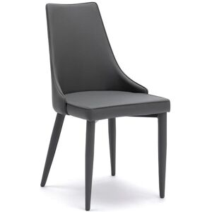 E-Stylo Sedia moderna in similpelle, perfetta per arredare con eleganza cucine, sale da pranzo e soggiorni, 46cm X 46cm H. 91cm   Aosom Italy Image