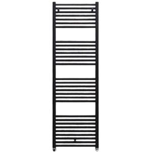 Cordivari Termoarredo Scaldasalviette Lisa 22 H 1385 L 550 Verniciato Nero Opaco 25 Elementi Tubolare RAL 9010 Interasse 500 Image