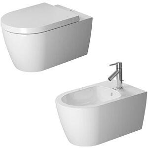Duravit Sanitari Sospesi Me By Starck Vaso Wc Rimless + Sedile Rallentato + Bidet Monoforo Image