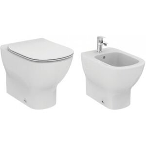 Ideal Standard Filo Parete Tesi Wc Aquablade Bidet Sedile Slim Soft-Close Bianco Seta Image