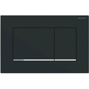 Geberit Placca Di Comando Sigma30 Con Doppio Scarico, Colore Nero Opaco E Cromo 115.883.14.1 Image