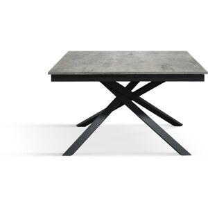 Pazzo Design Tavolo allungabile <b> Delia  </b> con gambe incrociate nere - 120x80 Image