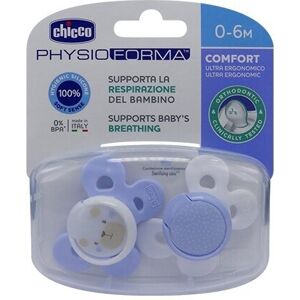 Succhicco Comfort Silicone Boy 0-6m+ 2 Pezzi Image
