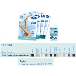 Desa Pharma Srl Sauber Collant 140 Denari Maglia Microrete Nero 1 Linea Classica Image